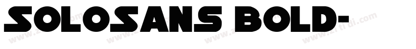 SoloSans Bold字体转换
